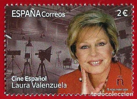 Sellos: Espa&ntilde;a. 2024. Edifil # 5786. Cine espa&ntilde;ol. Laura Valenzuela