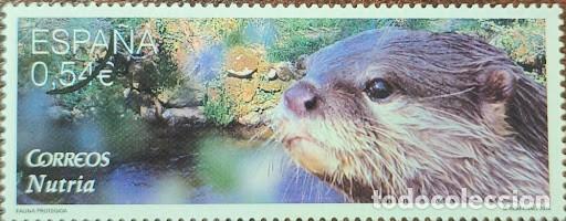 Sellos: Sello de Espa&ntilde;a - Fauna Protegida: Nutria (2014) - Muestra / Anulaci&oacute;n