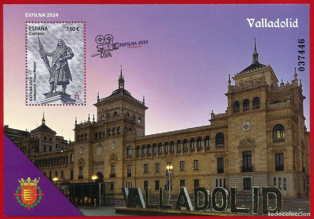 Sellos: Espa&ntilde;a. 2024. Edifil # 5789. HB. EXFILNA'24. Valladolid. Plaza Mayor