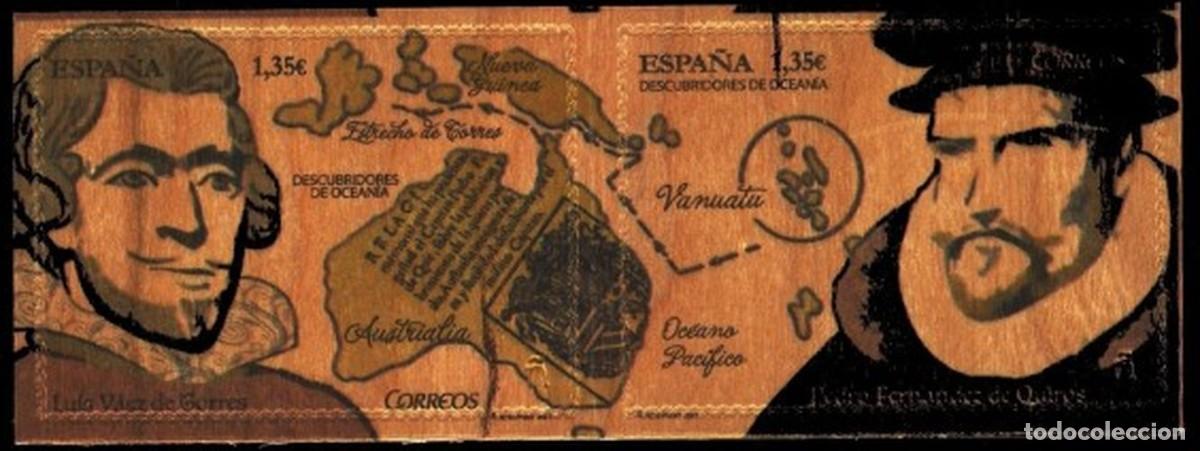 Sellos: Espa&ntilde;a 2017 Edifil 5183/4 Sellos ** Descubridores de Oceania Luis Vaez de Torres y Pedro Fernandes