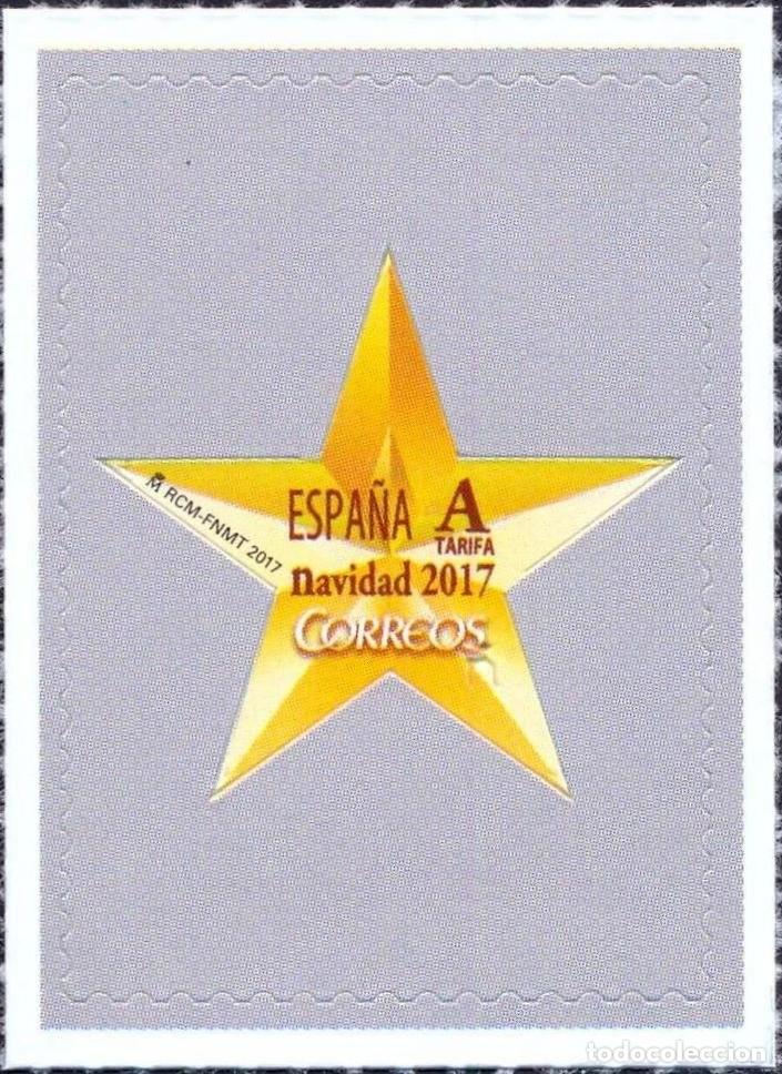 Sellos: Espa&ntilde;a 2017 Edifil 5180 Sello ** Navidad Estrella Belen Michel 5214 Yvert 4920 Spain Stamp Timbre