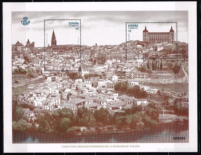 Sellos: Espa&ntilde;a 2014 Edifil 4891 Sellos ** MP Patrimonio de la Humanidad Vista de Toledo Rio Tajo, Alcazar y