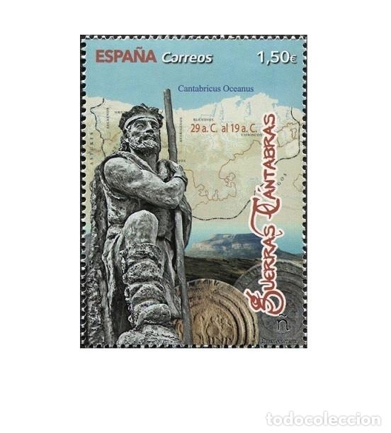 Sellos: Edifil 5356 MNH Guerras Cantabras SIN FIJA SELLO Espa&ntilde;a 2019