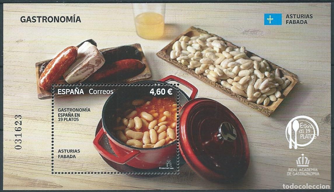 Sellos: ESPA&Ntilde;A 2026 HB GASTRONOM&Iacute;A: ESPA&Ntilde;A EN 19 PLATOS FABADA (ASTURIAS) MNH ED HB-5925 YT F5685