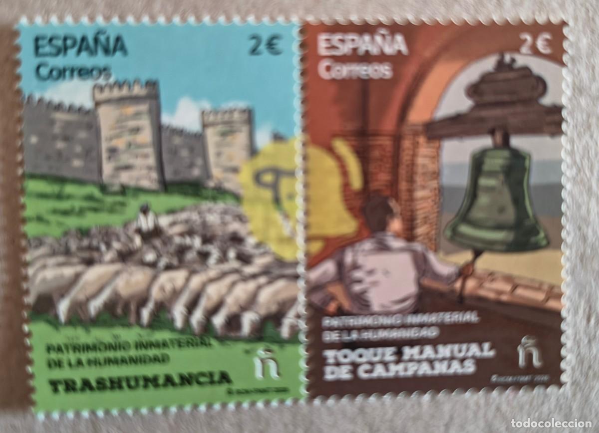 Sellos: ESPA&Ntilde;A 2026 PATRIMONIO INMATERIAL DE LA HUMANIDAD:TRASHUMANCIA-TOQUE MANUAL CAMPANAS MNH ED 5928-29