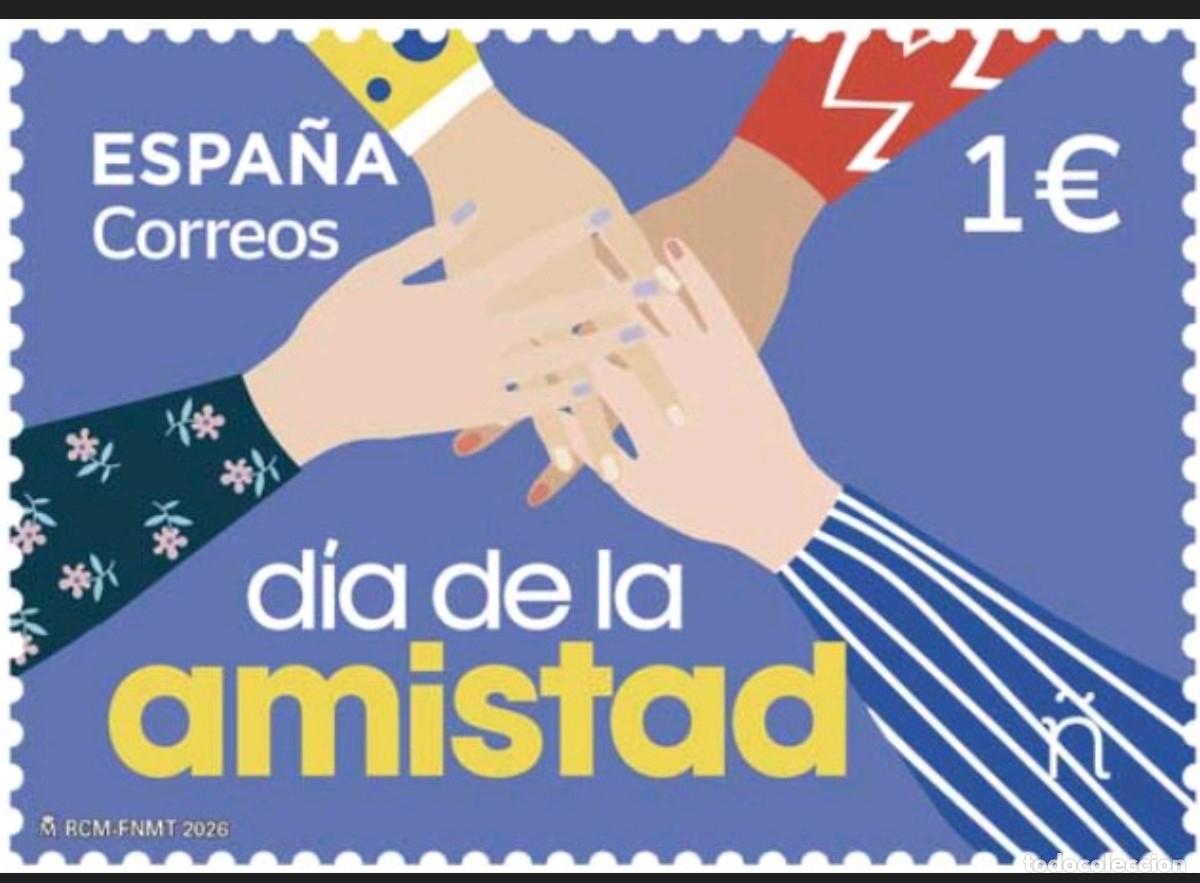 Sellos: ESPA&Ntilde;A 2026 D&Iacute;A DE LA AMISTAD MNH ED 5931 YT 5691