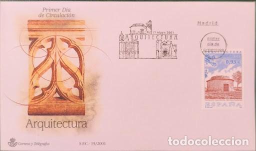 Francobolli: Sobre Primer D&iacute;a FDC - Arquitectura / Madrid (17-05-2001) S.E.C. 15/2001