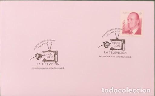 Francobolli: Sobre Primer D&iacute;a FDC - La Televisi&oacute;n / Exposici&oacute;n Mundial de Filatelia Juvenil Salamanca 2002
