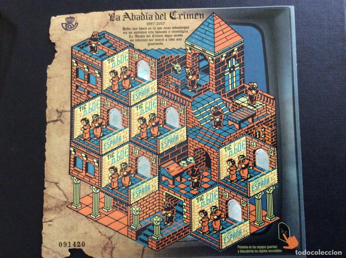 Sellos: ESPA&Ntilde;A N&ordm; EDIFIL 5147*** A&Ntilde;O 2017. VIDEOJUEGOS. LA ABADIA DEL CRIMEN