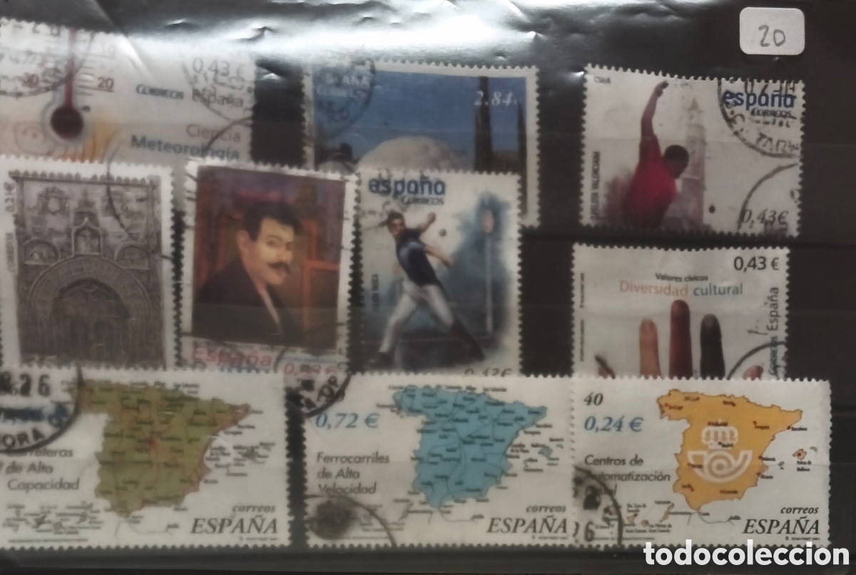 Sellos: Lote de sellos usados de Espa&ntilde;a en euros ver imagenes