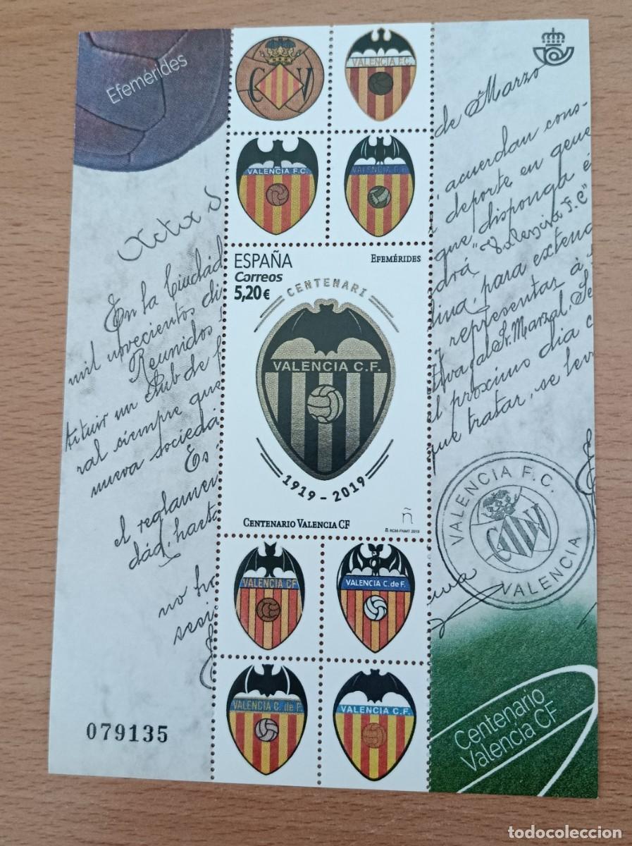 Sellos: Sellos Espa&ntilde;a 2019, Centenario del Valencia CF. Edifil 5299