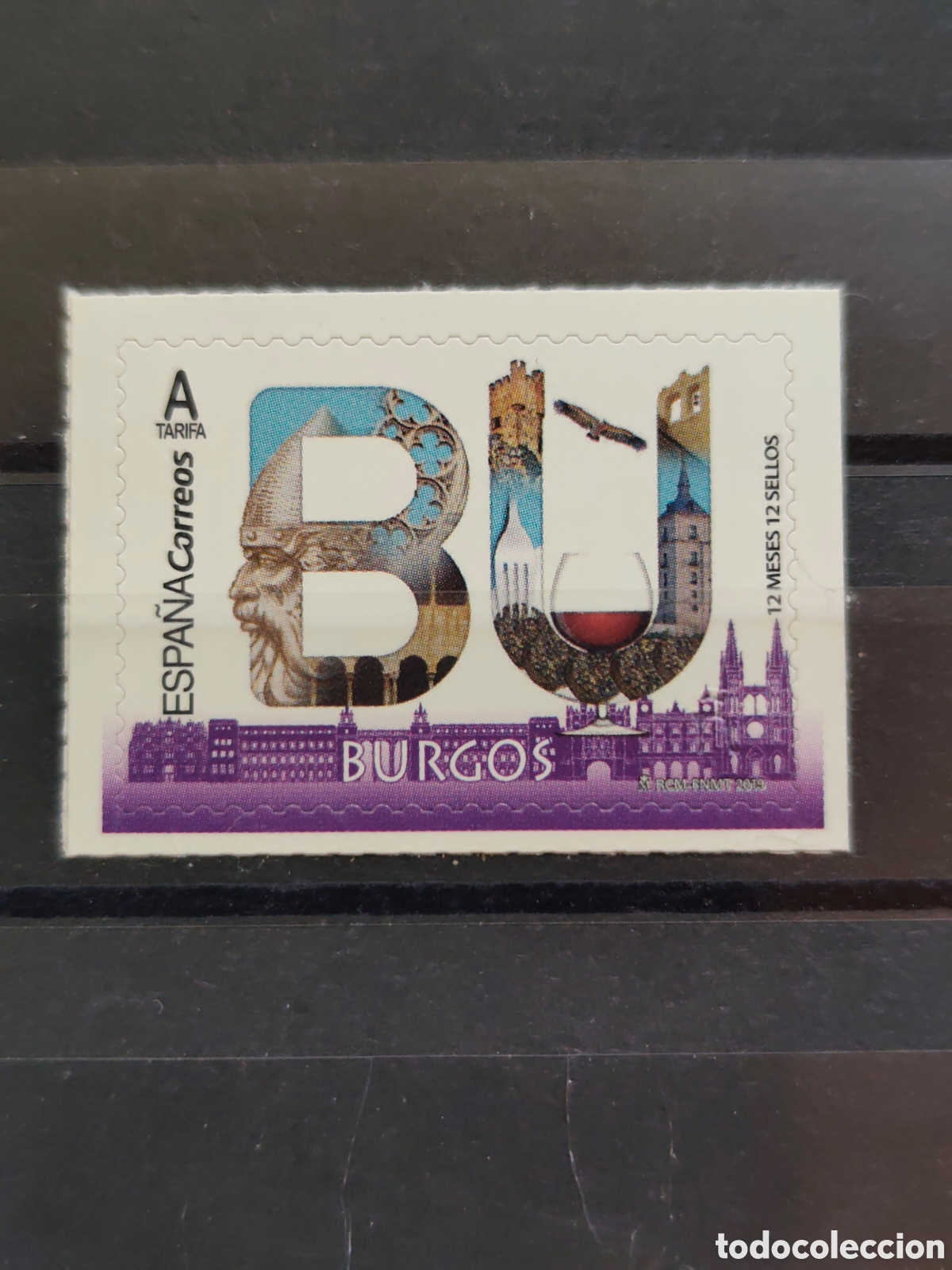 Sellos: A&ntilde;o 2019 12 meses Burgos 5274