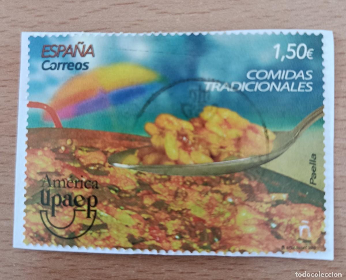 Sellos: Sellos Espa&ntilde;a 2019, Am&eacute;rica UPAEP, Paella, edifil 5348