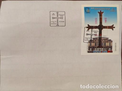 Sellos: Sobre de Primer D&iacute;a FDC - XLVI Exposici&oacute;n Filat&eacute;lica Nacional EXFILNA 2008 Oviedo
