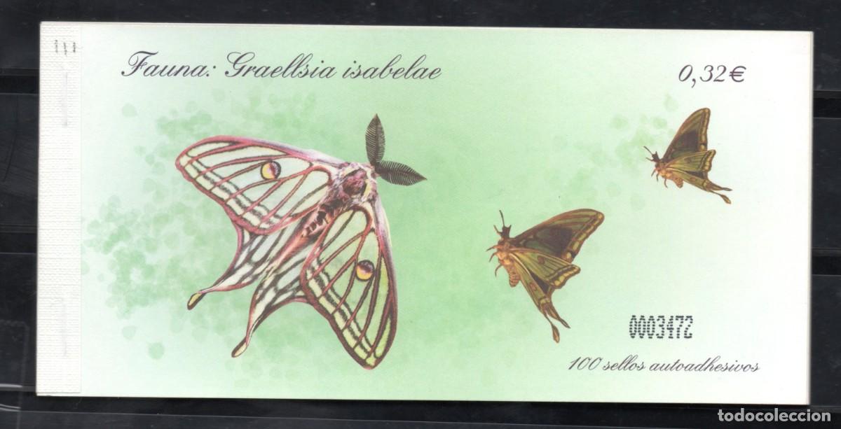 Sellos: TALONARIO 100 SELLOS EDIFIL 4464** FAUNA GRAELLSIA ISABELAE A&Ntilde;O 2009