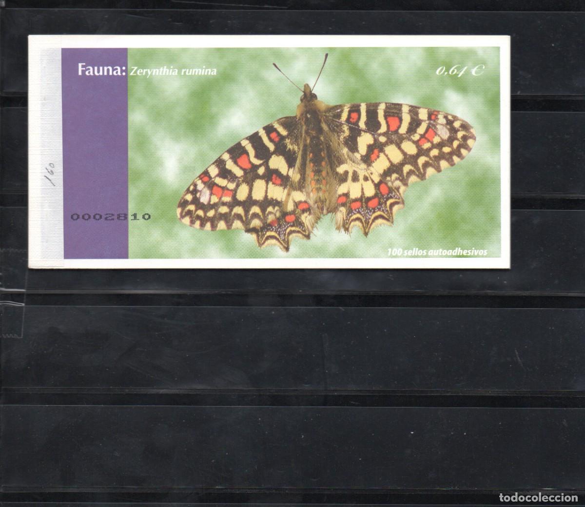 Sellos: TALONARIO 100 SELLOS FAUNA ZEREYNTHIA RUMINA EDIFIL 4536C**