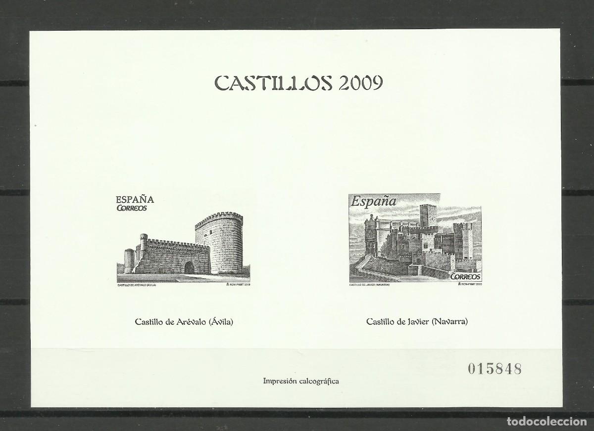 Sellos: IMPRESION CALCOGRAFICA DE LA SERIE DE CASTILLOS DE 2.009