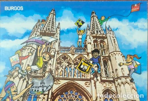 Sellos: Tarjeta postal prepagada / entero postal - Burgos(Catedral e ilustraci&oacute;n infantil/juvenil) - TarifaA