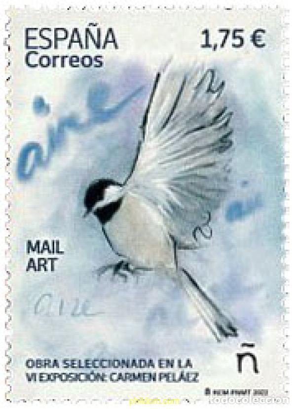 Sellos: 675880 MNH ESPA&Ntilde;A 2022 MAIL ART. AIRE. OBRA SELECCIONADA EN LA VI EXPOSICI&Oacute;N: CARMEN PEL&Aacute;EZ