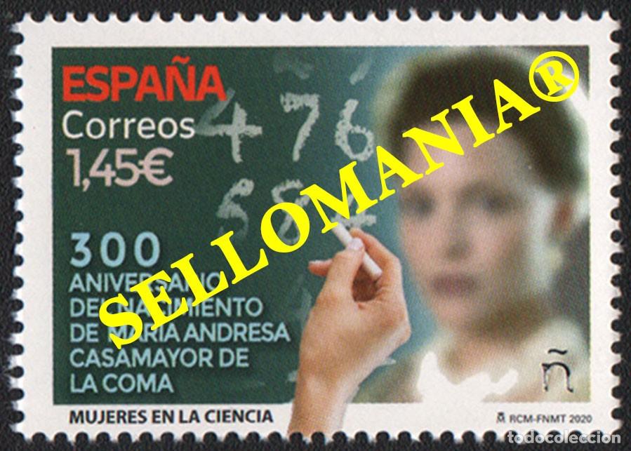 Sellos: 2020 MATEMATICAS MARIA ANDRESA CASAMAYOR DE LA COMA EDIFIL 5416 ** MNH TC23742