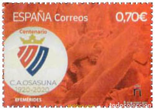 Sellos: 640043 MNH ESPA&Ntilde;A 2021 CENTENARIO CLUB ATLETICO OSASUNA