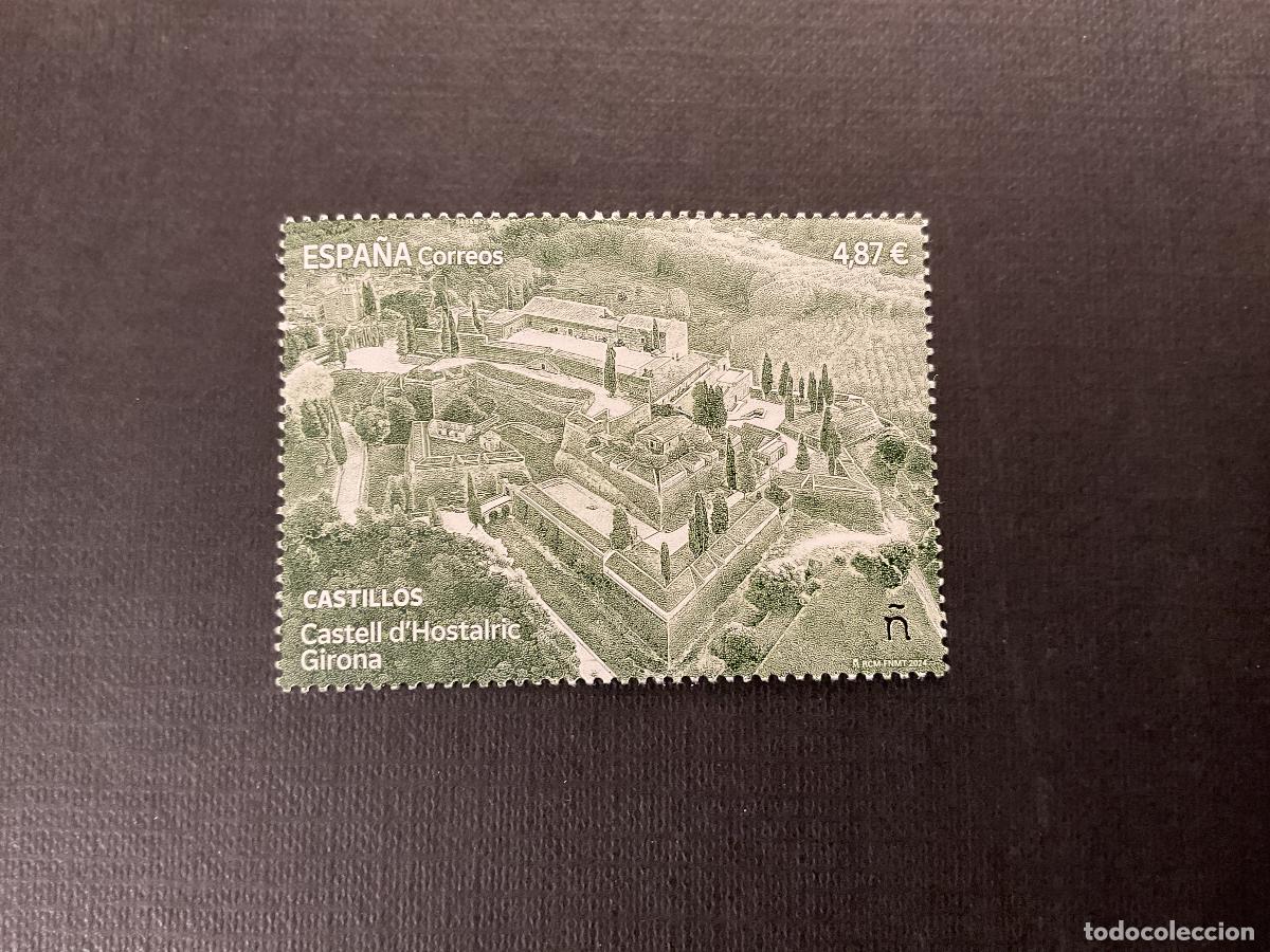 Sellos: ESPA&Ntilde;A A&Ntilde;O 2024. CASTELL D&acute;HOSTALRIC. GIRONA