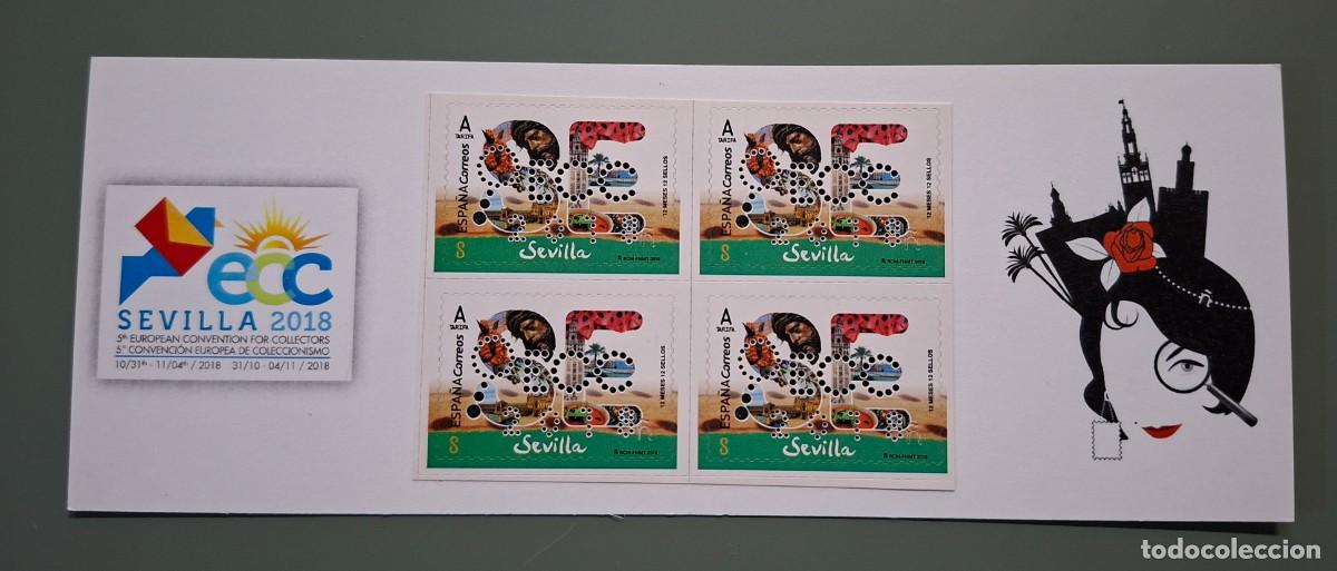 Sellos: CARNET PROMOCION DE LA FILATELIA - ECC, A&Ntilde;O 2018, SEVILLA - TIRADA 10.000 EJEMPLARES ...A3576