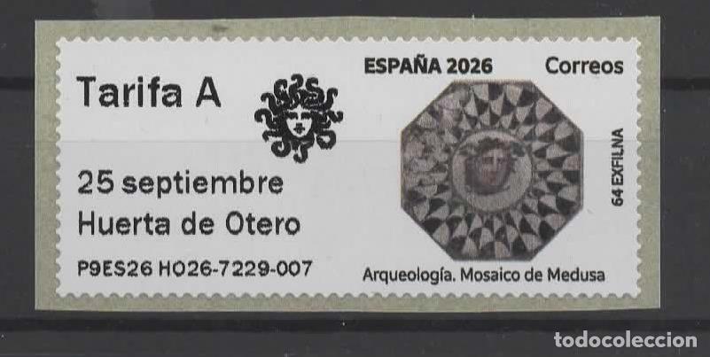 Sellos: ESPA&Ntilde;A ATM MOSAICO ROMANO DE LA MEDUSA ARQUEOLOGIA ROMAN MOSAIC VARIANTE HUERTA DE OTERO