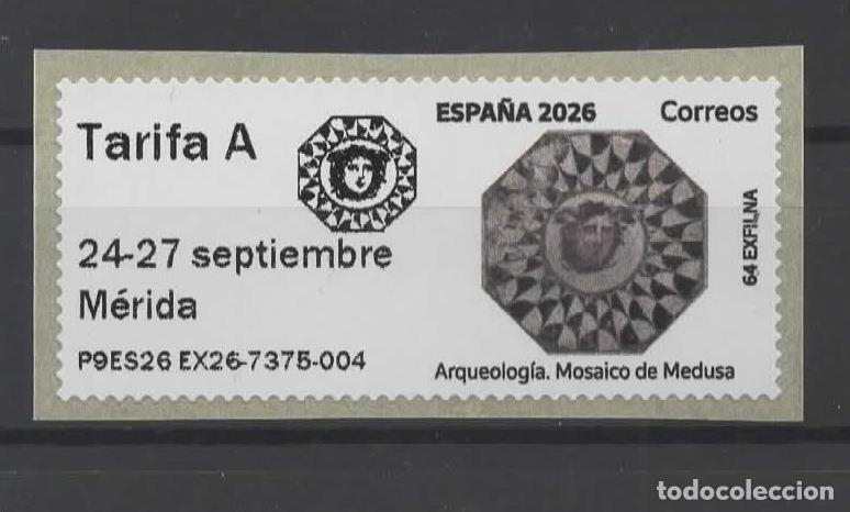 Sellos: ESPA&Ntilde;A ATM MOSAICO ROMANO DE LA MEDUSA ARQUEOLOGIA ROMAN MOSAIC MERIDA