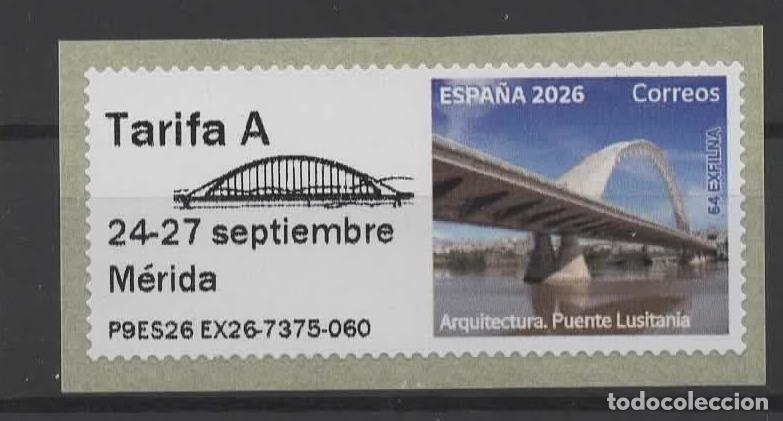 Sellos: ESPA&Ntilde;A ATM MERIDA PUENTE LUSITANIA DE SANTIAGO CALATRAVA BRIDGE