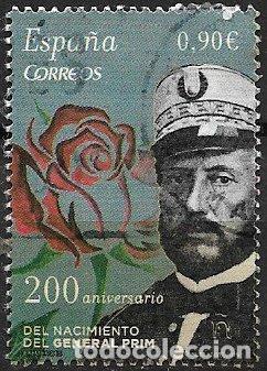 Sellos: 2015 General Prim, 200 a&ntilde;os de su nacimiento, EDIFIL n&ordm; 4948 (o)