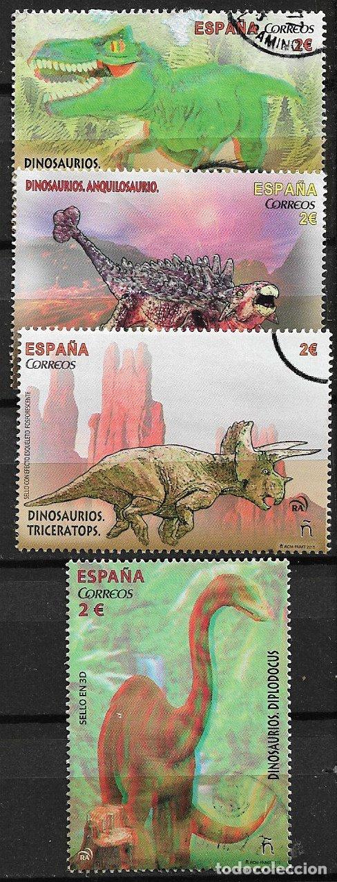 Sellos: 2015 Dinosaurios, EDIFIL n&ordm; 4966 / 9 (o)