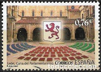 Sellos: 2015 Le&oacute;n cuna del Parlamentarismo, EDIFIL n&ordm; 4909 (o)