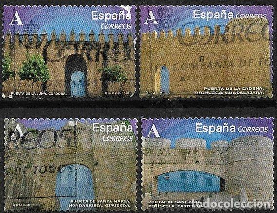 Sellos: 2015 Arcos y Puertas Monumentales, EDIFIL n&ordm; 4924 / 7 (o)