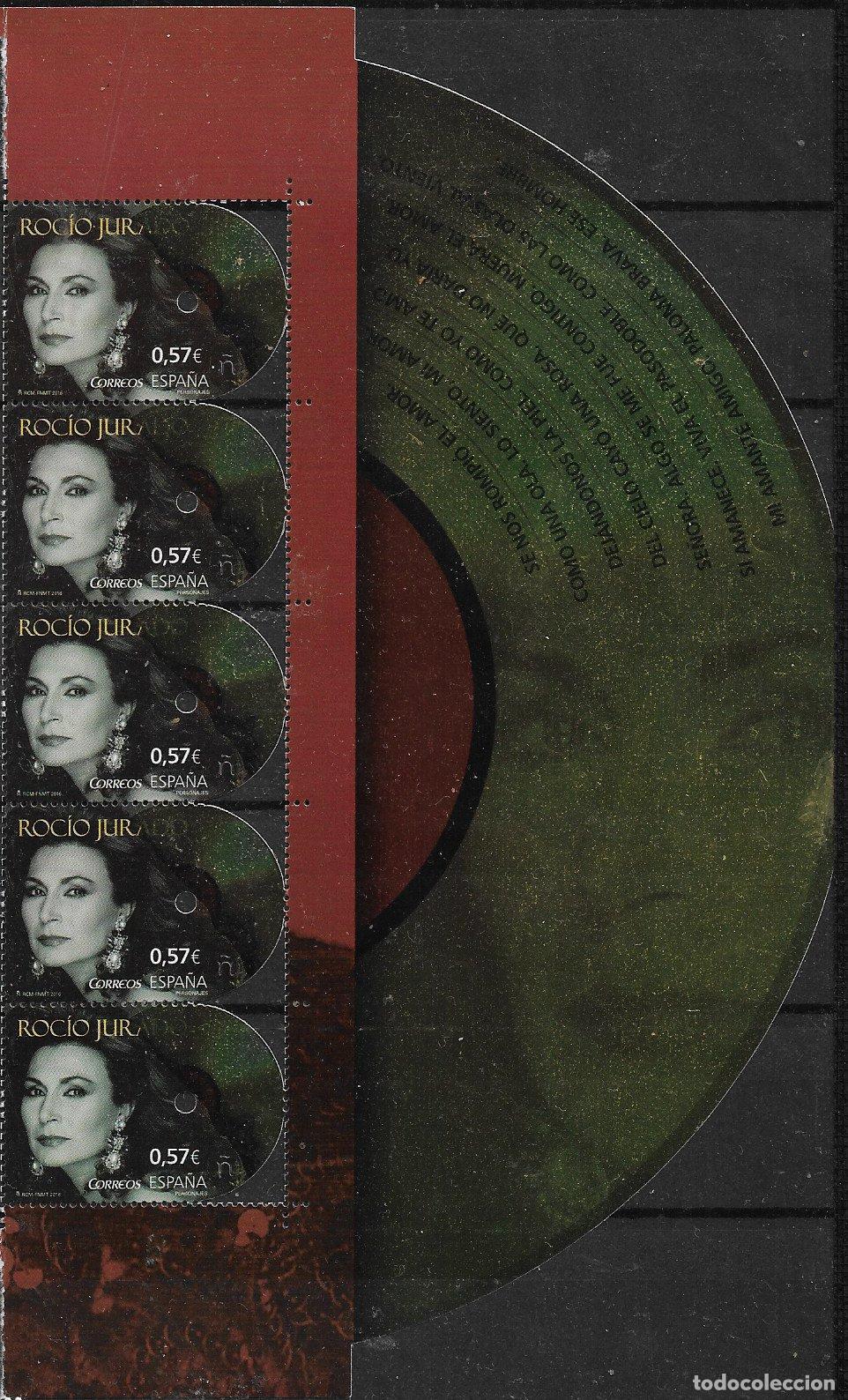 Sellos: 2016 Personajes, Roc&iacute;o Jurado, EDIFIL n&ordm; 5051 T5 * * lujo, cabecera