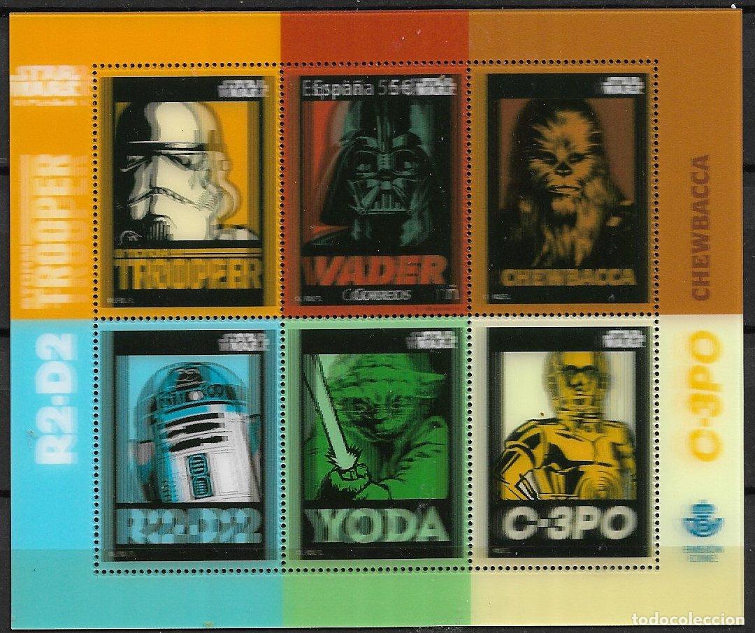 Sellos: 2017 Cine, STAR WARS, Guerra de las Galaxias, EDIFIL n&ordm; 5150 * *