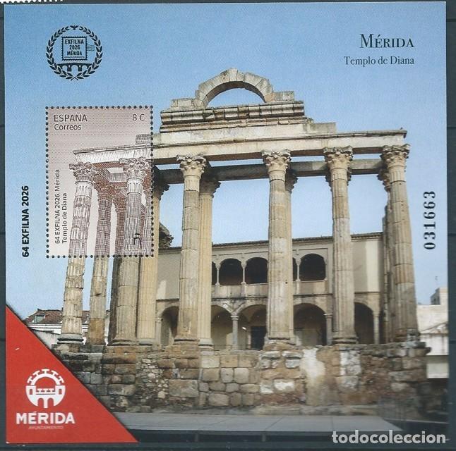 Timbres: ESPA&Ntilde;A 2026 HB EXFILNA M&Eacute;RIDA. TEMPLO DE DIANA MNH ED ED HB-5942 YT F5702