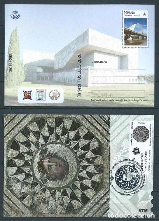 Sellos: ESPA&Ntilde;A 2026 PACK 2 TARJETAS POSTALES XFILNA M&Eacute;RIDA 2026
