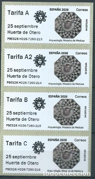 Sellos: ESPA&Ntilde;A 2026 ATM EXFILNA 2026 HUERTA DE OTERO SET 4V MNH