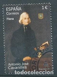 Sellos: ESPA&Ntilde;A 2023 FLORA. ANTONIO JOSEF CAVANILLES Y PALOF USADO ED 5697 YT 5454