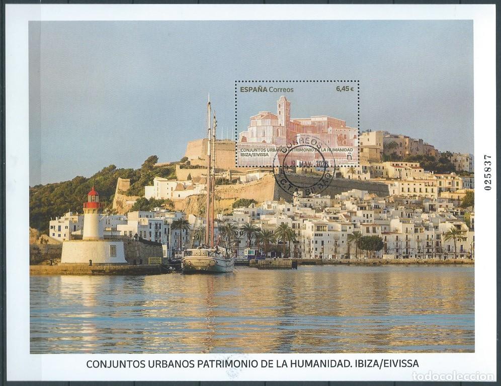 Briefmarken: ESPA&Ntilde;A 2023 HB CONJUNTOS URBANOS PATRIMONIO DE LA HUMANIDAD IBIZA/EIVISSA USADO ED HB-5679 YT F5436