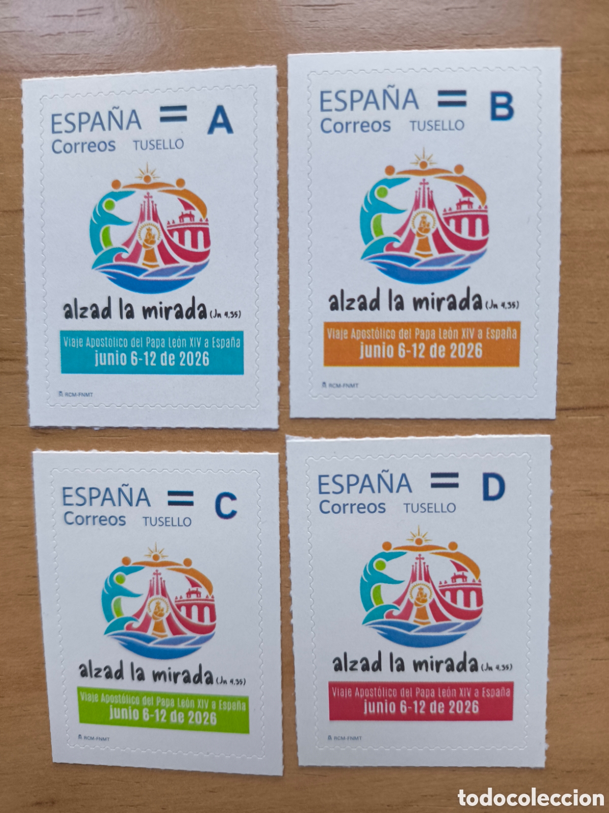Sellos: Sellos viaje del Papa a espa&ntilde;a