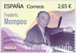 Sellos: ESPA&Ntilde;A 2026 M&Uacute;SICA. FREDERIC MOMPOU MNH ED 5950 YT 5710