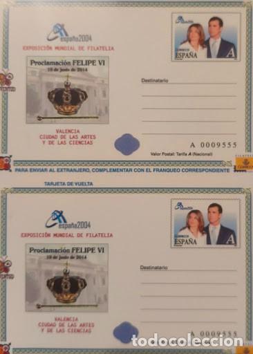 Sellos: Entero postal - Proclamaci&oacute;n Felipe VI (19 de junio de 2014) - Espa&ntilde;a 2004 / Valencia