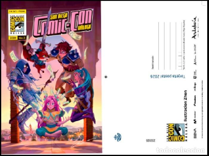 Sellos: ESPA&Ntilde;A 2026 COMIC-CON M&Aacute;LAGA: CHEN ENTERO POSTAL MNH
