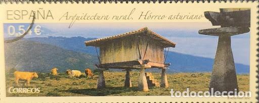Francobolli: Sello de muestra / esp&eacute;cimen - Espa&ntilde;a 2014 (Arquitectura rural: H&oacute;rreo asturiano) -