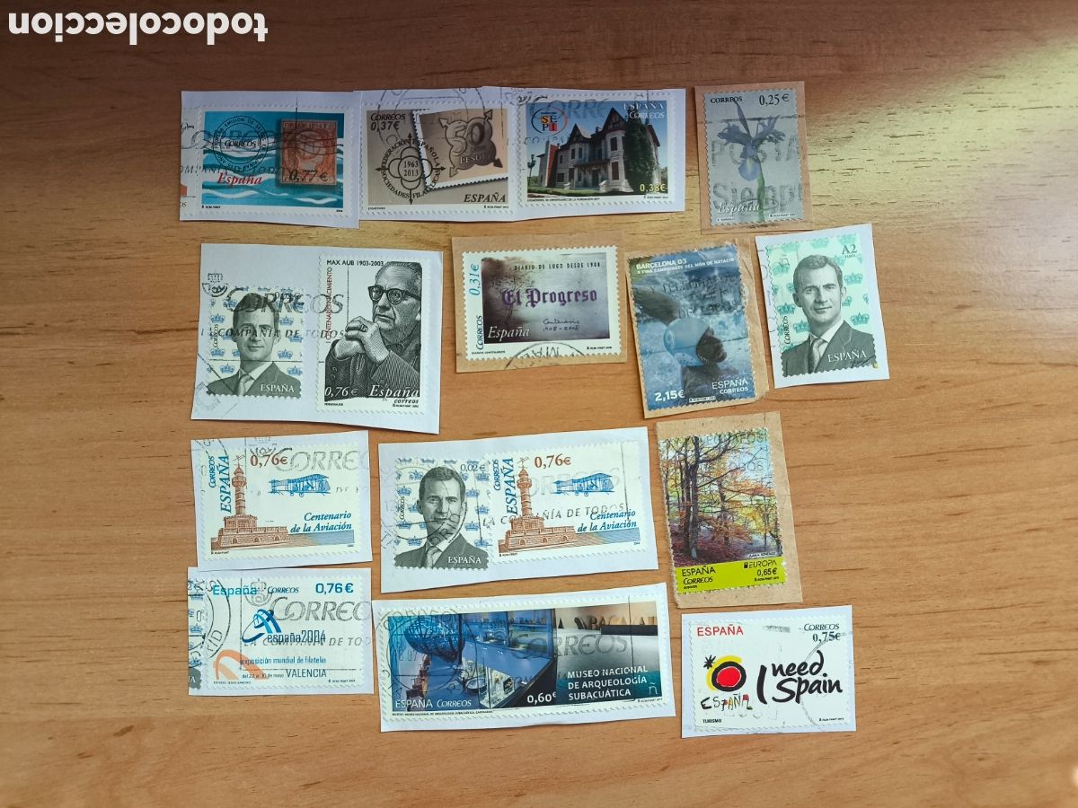 Sellos: Lote sellos usados de euro