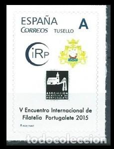 Sellos: ESPA&Ntilde;A 2015 V ENCUENTRO INTERNACIONAL DE FILATELIA DE PORTUGALETE MNH