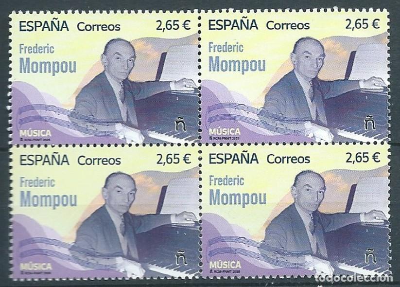 Sellos: ESPA&Ntilde;A 2026 M&Uacute;SICA: FREDERIC MOMPOU BLOQUE 4V ED 5950 YT 5710