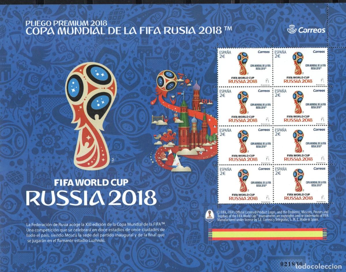 Selos: PLIEGO PREMIN 62** 2018 FIFA RUSIA MUNDIAL FUTBOL